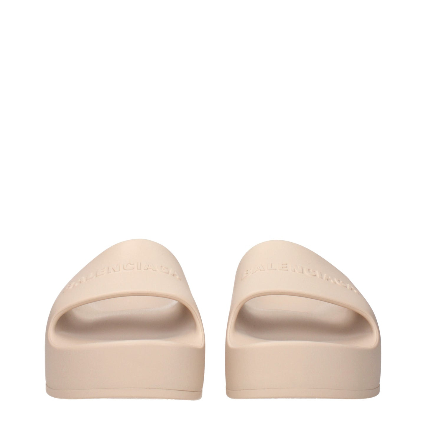 Balenciaga Slippers and Clogs Women Rubber Beige/Sand