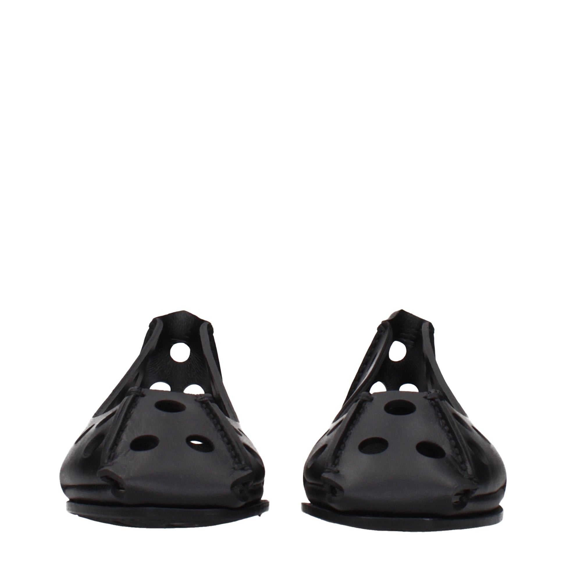 Alaia Ballet Flats Women Leather Black