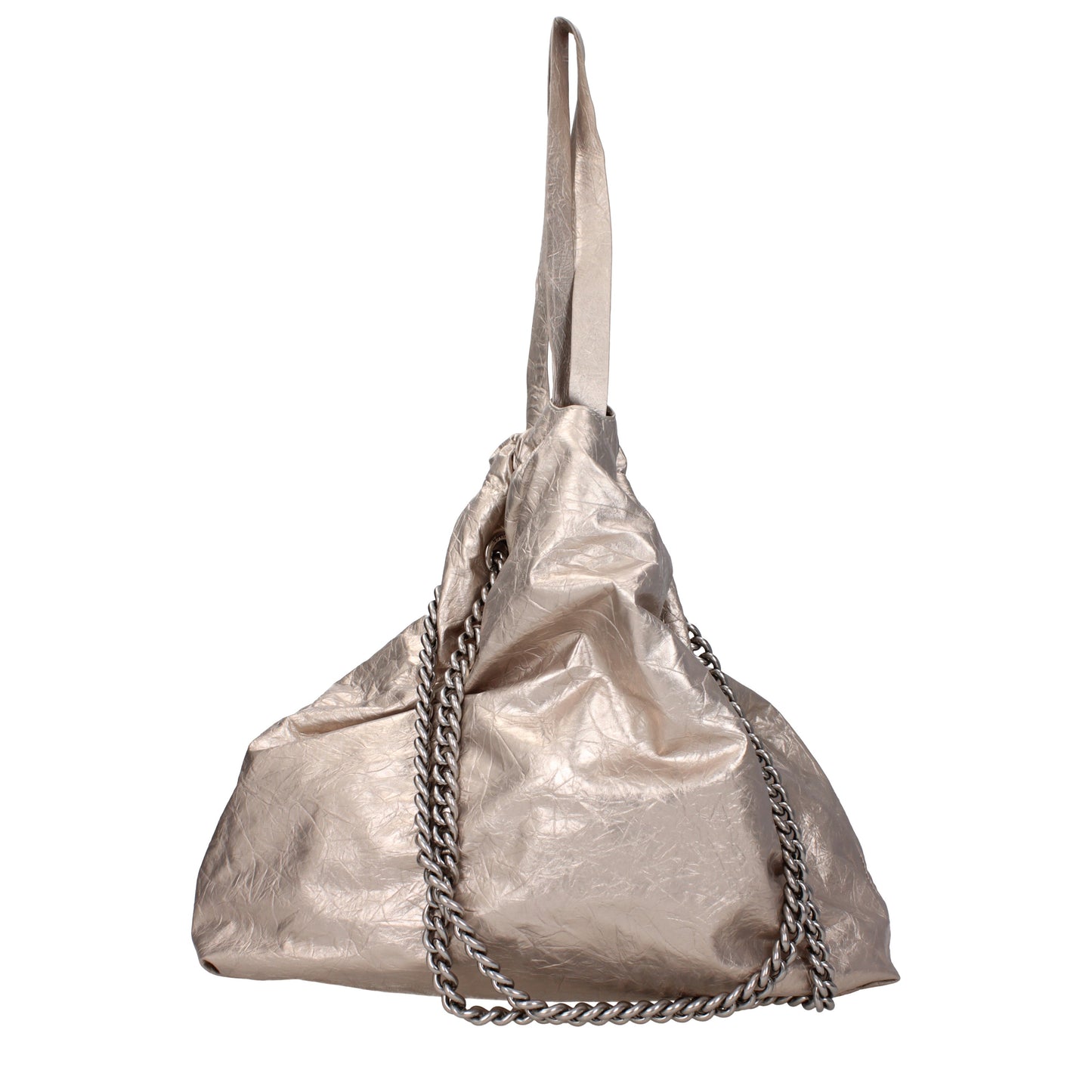 Balenciaga Shoulder Bags Women Leather Gold/Platinum