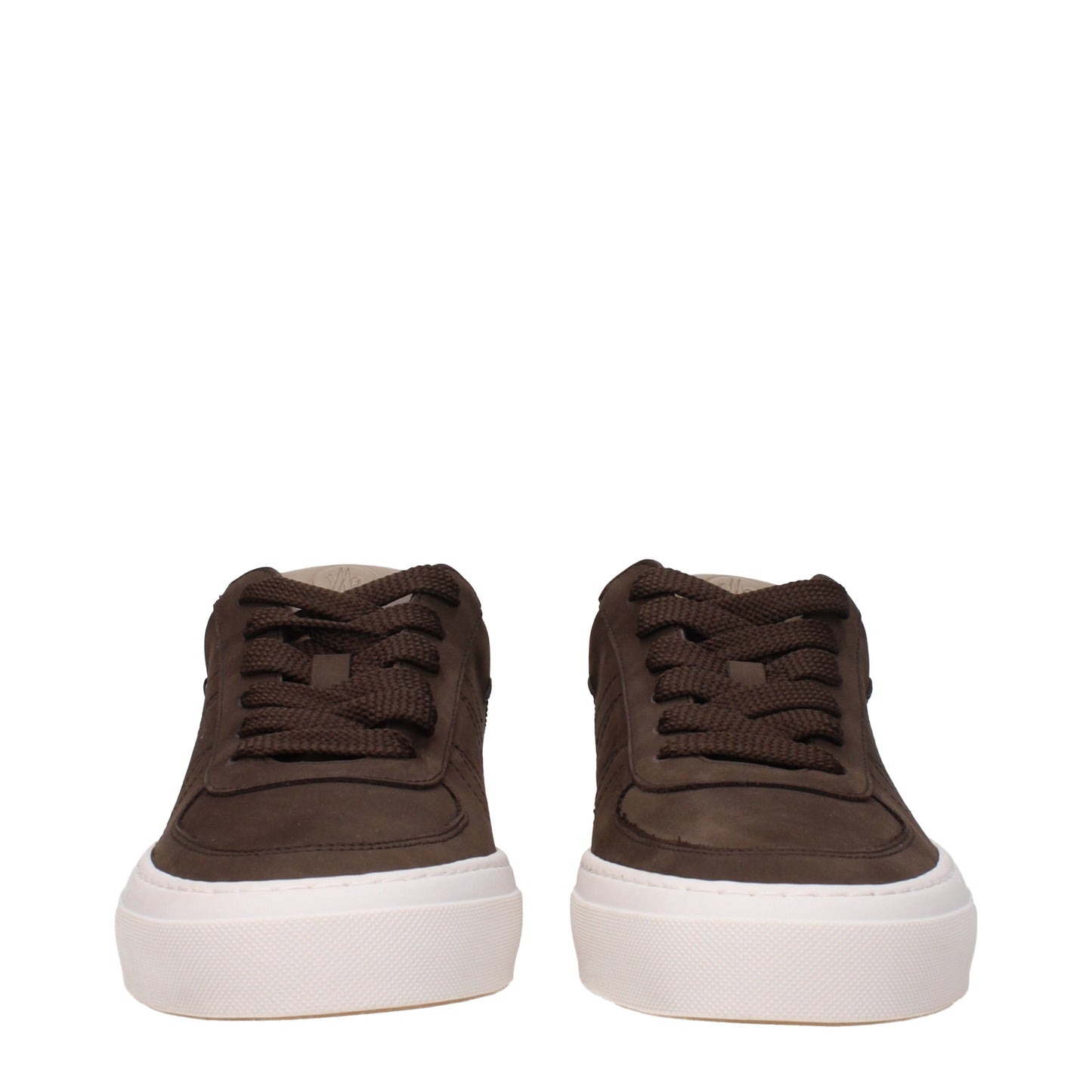 Moncler Men's Sneakers in Suede Brown