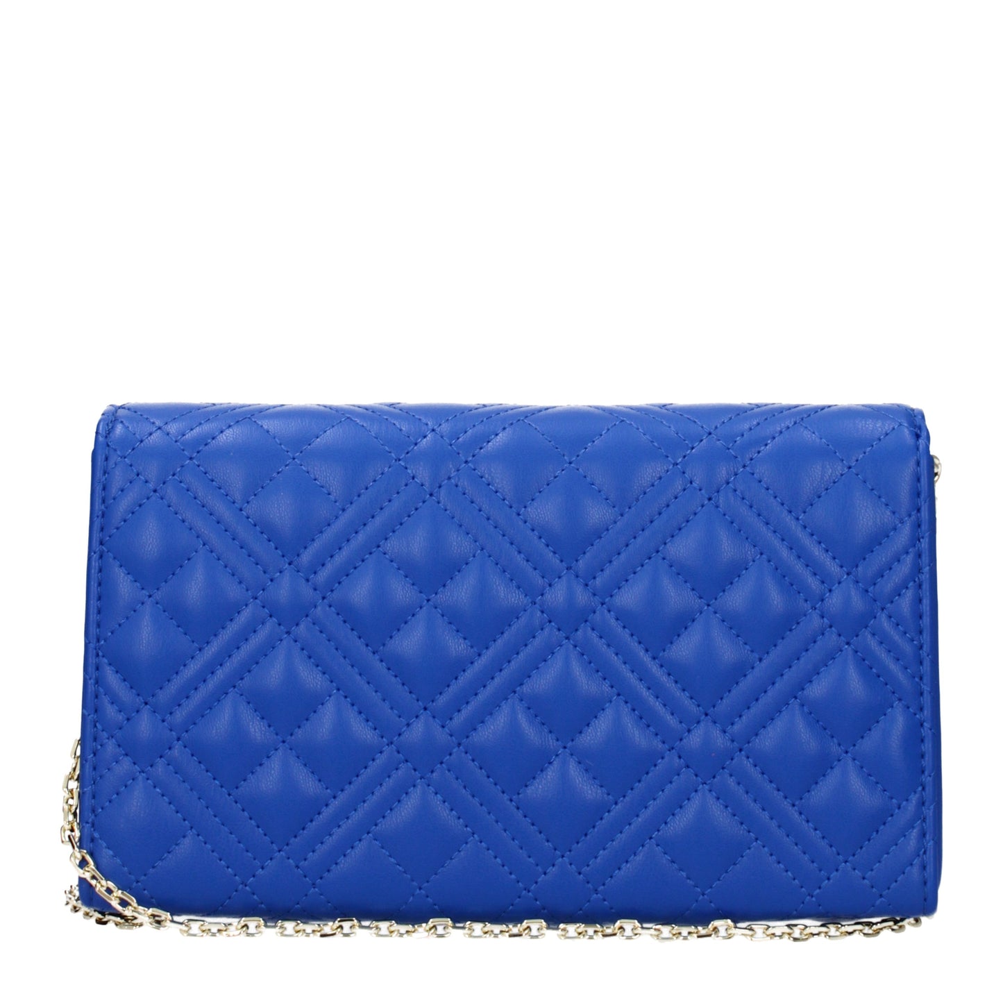 Love Moschino Clutches Women Polyurethane Blue/Sapphire