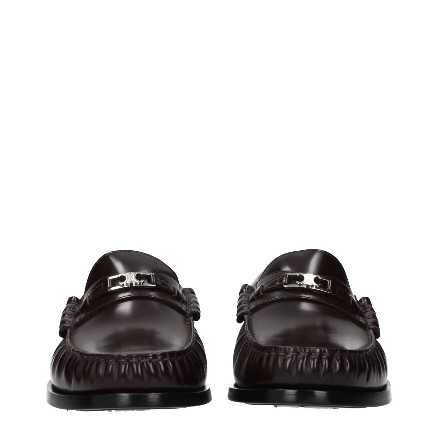 Celine Loafers Men Leather Brown/Dark Brown