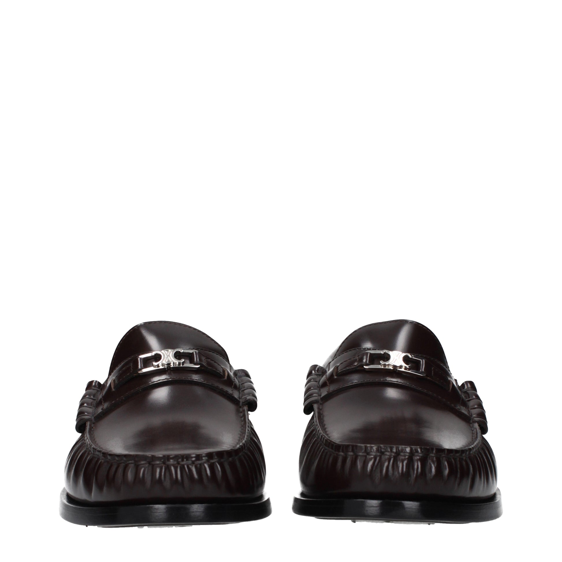 Celine Loafers Men Leather Brown/Dark Brown