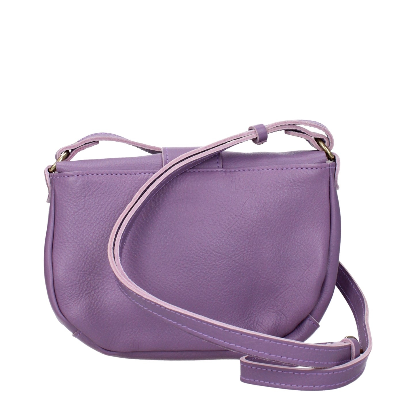 Il Bisonte Crossbody Bags Women Leather Violet/Wisteria