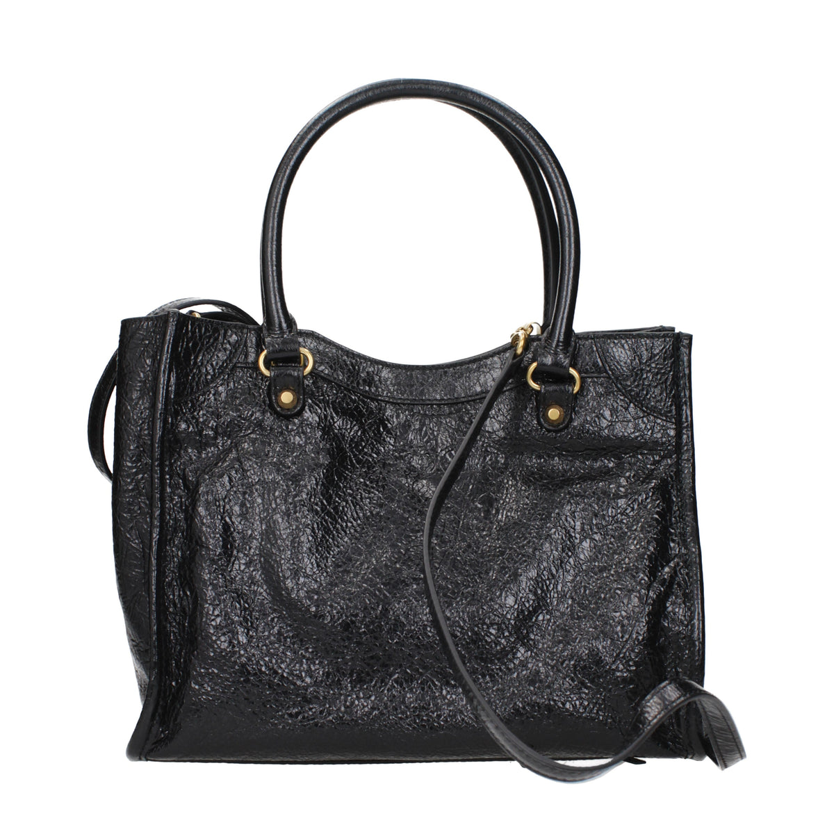 Balenciaga Handbags Women Leather Black