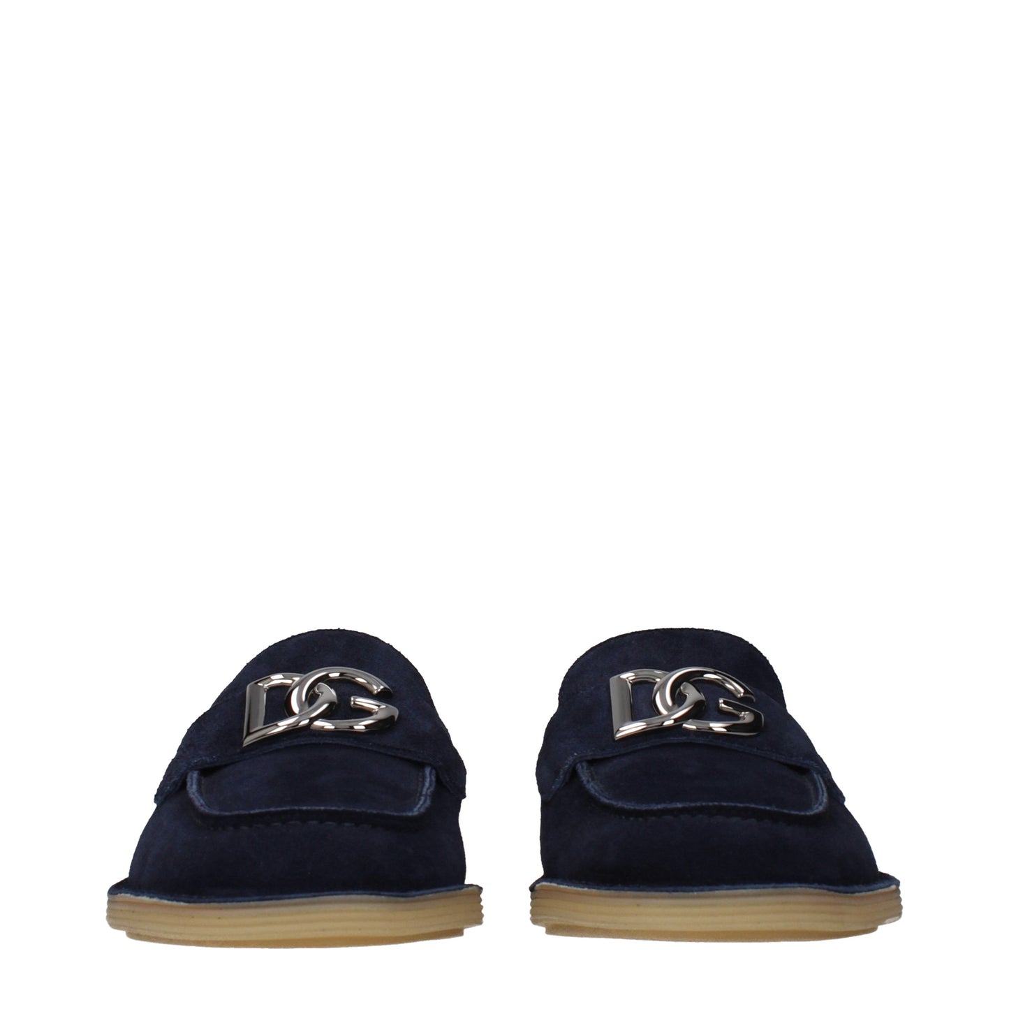 Dolce&Gabbana Loafers Men Suede Blue