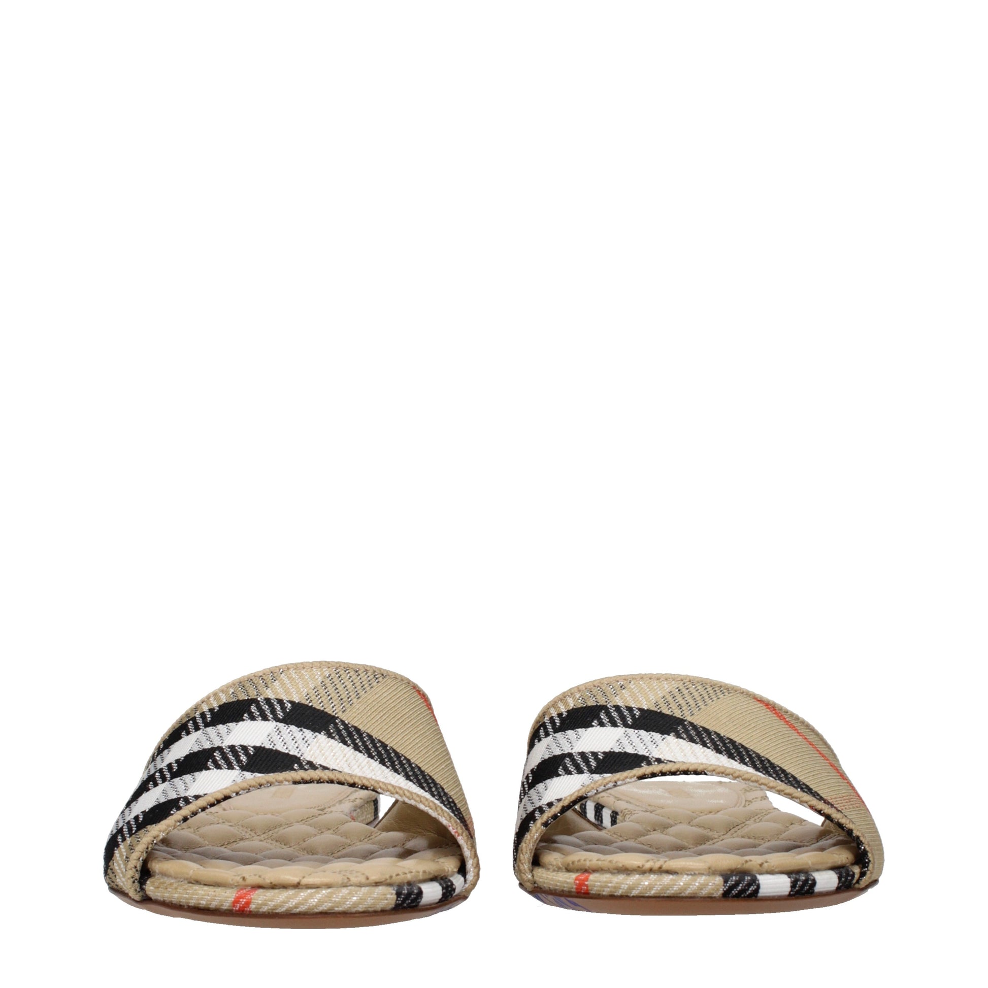 Burberry Slippers and Clogs Women Fabric  Beige/Sand