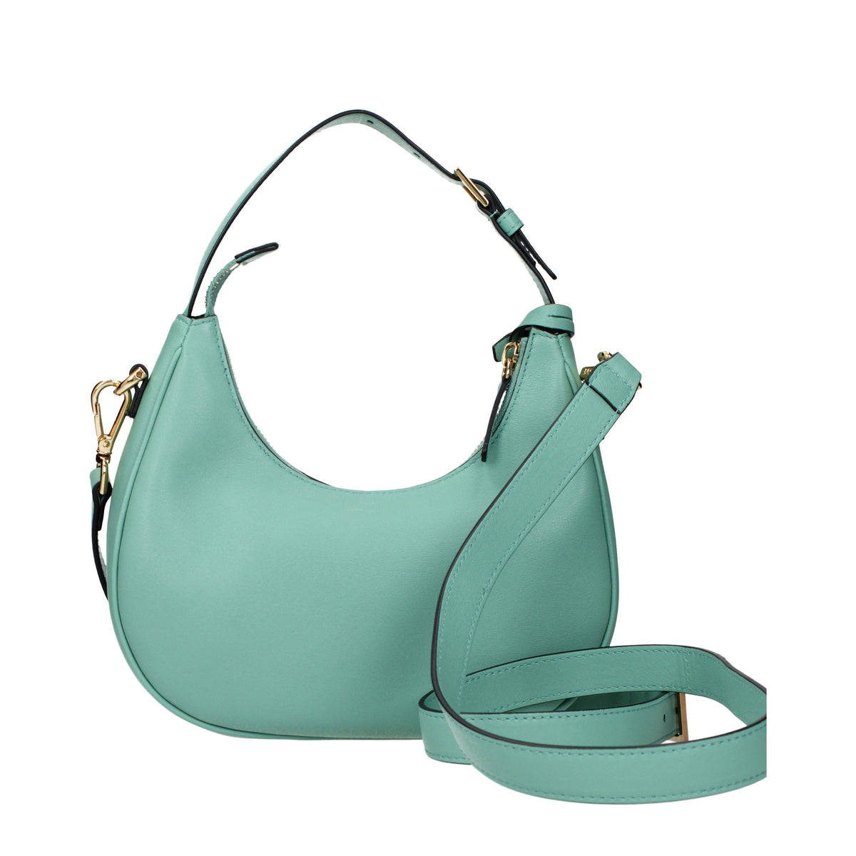 Versace Handbags Women Leather Green/Teal