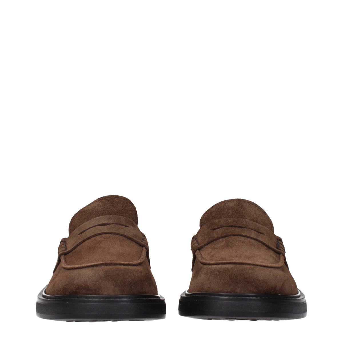 Tod's Loafers Women Suede Brown