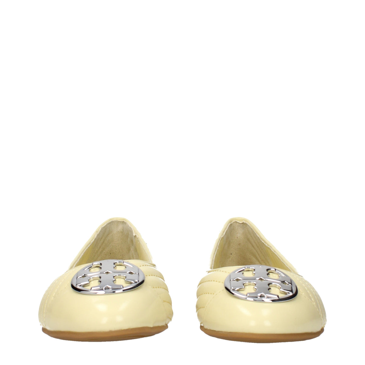 Tory Burch Ballet Flats Women Leather Yellow/Lemon