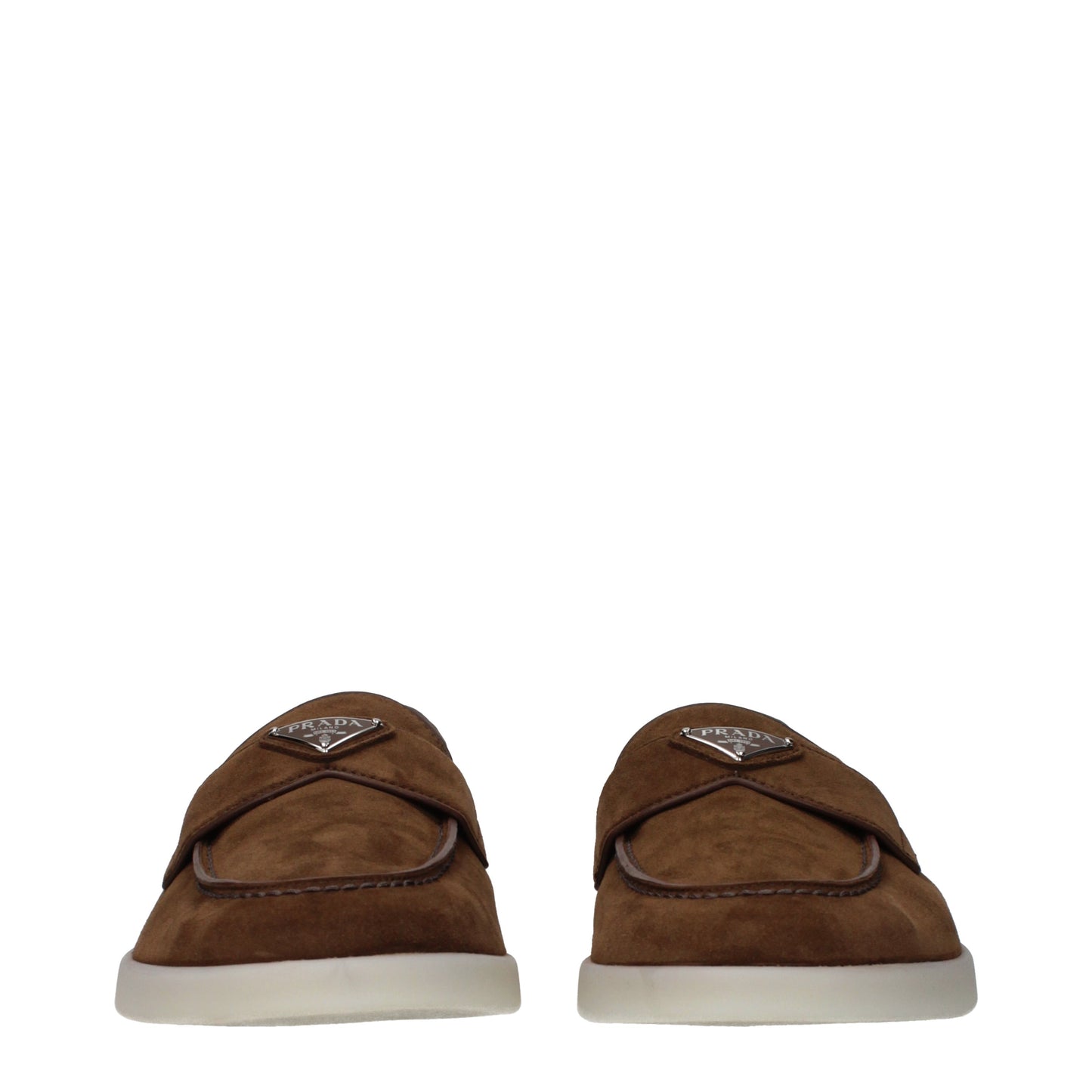 Prada Loafers Men Suede Brown/Cocoa