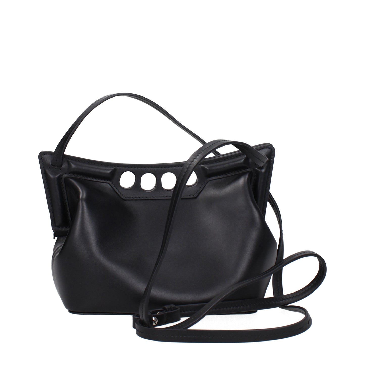 Alexander McQueen Crossbody Bags Women Leather Black