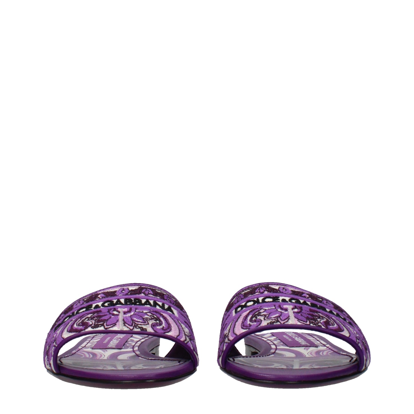 Dolce&Gabbana Slippers and Clogs Women Fabric  Violet