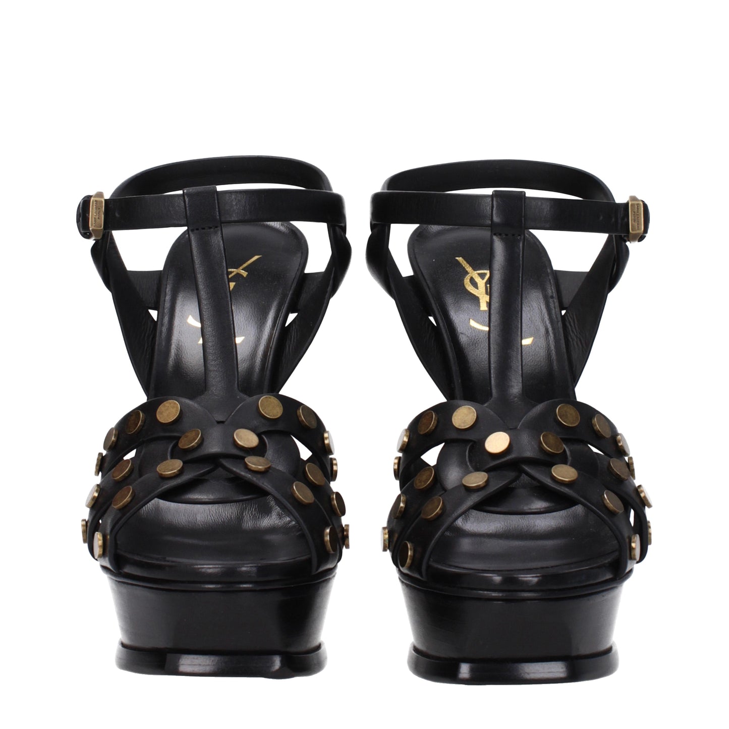 Saint Laurent Women's Sandals in Leather Black