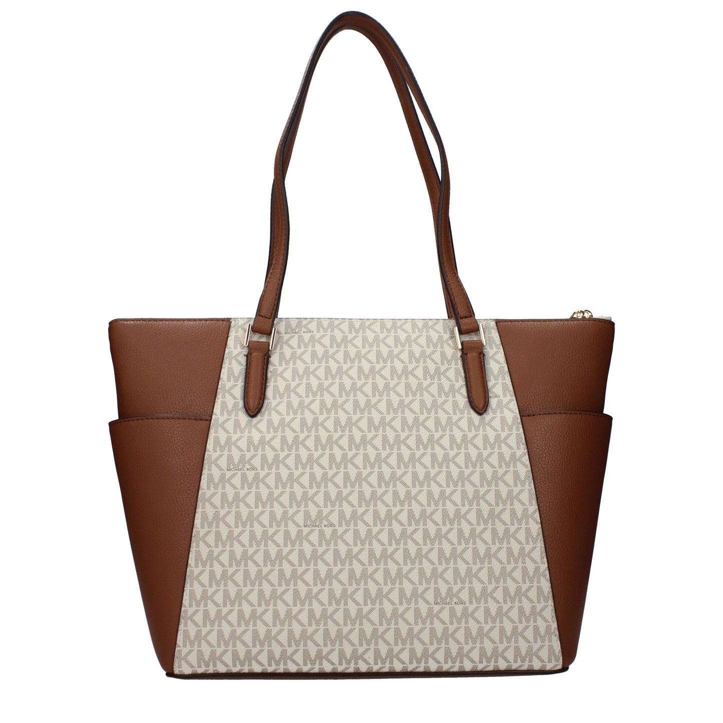 Michael Kors Shoulder Bags Women Leather Beige/Brown