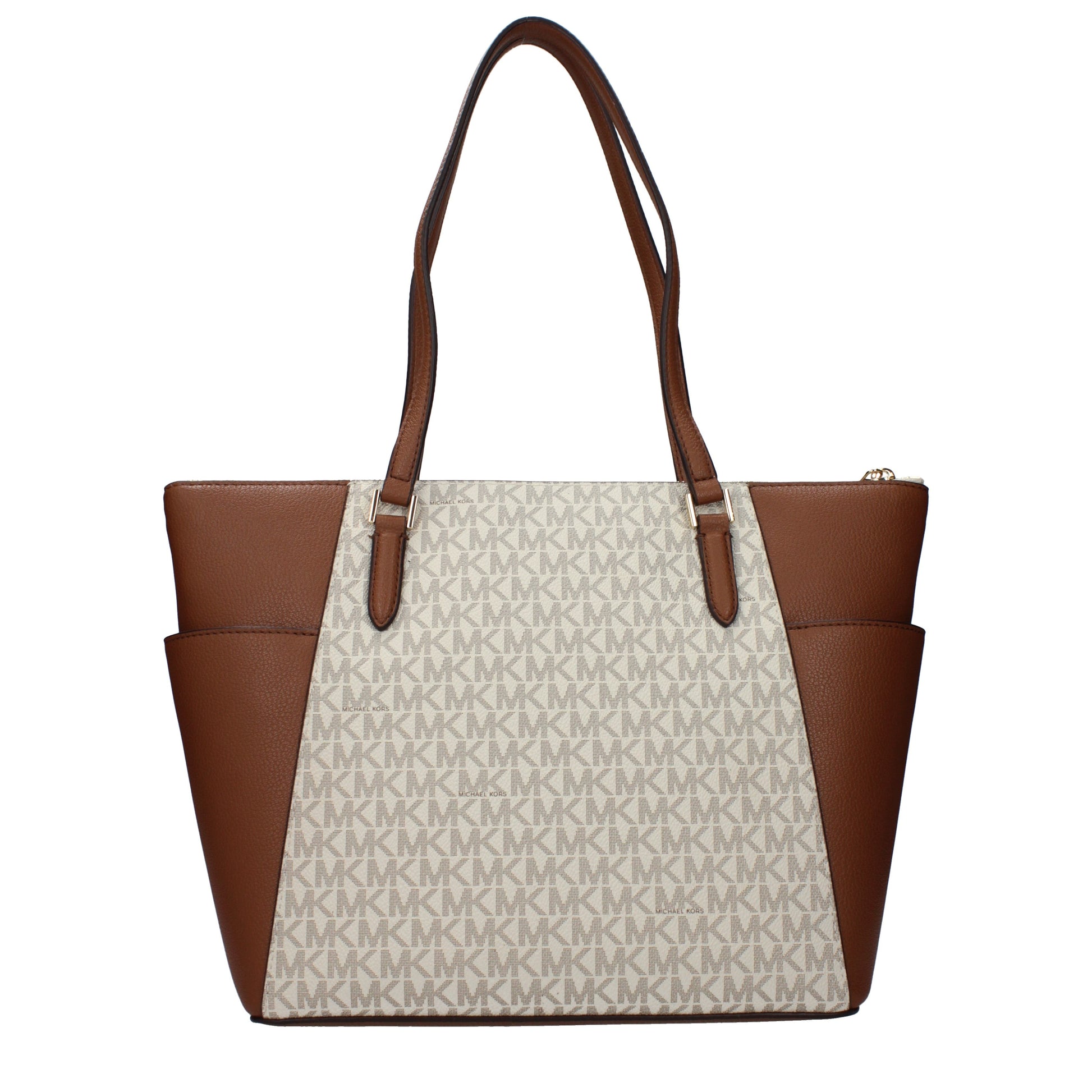 Michael Kors Shoulder Bags Women Leather Beige/Brown