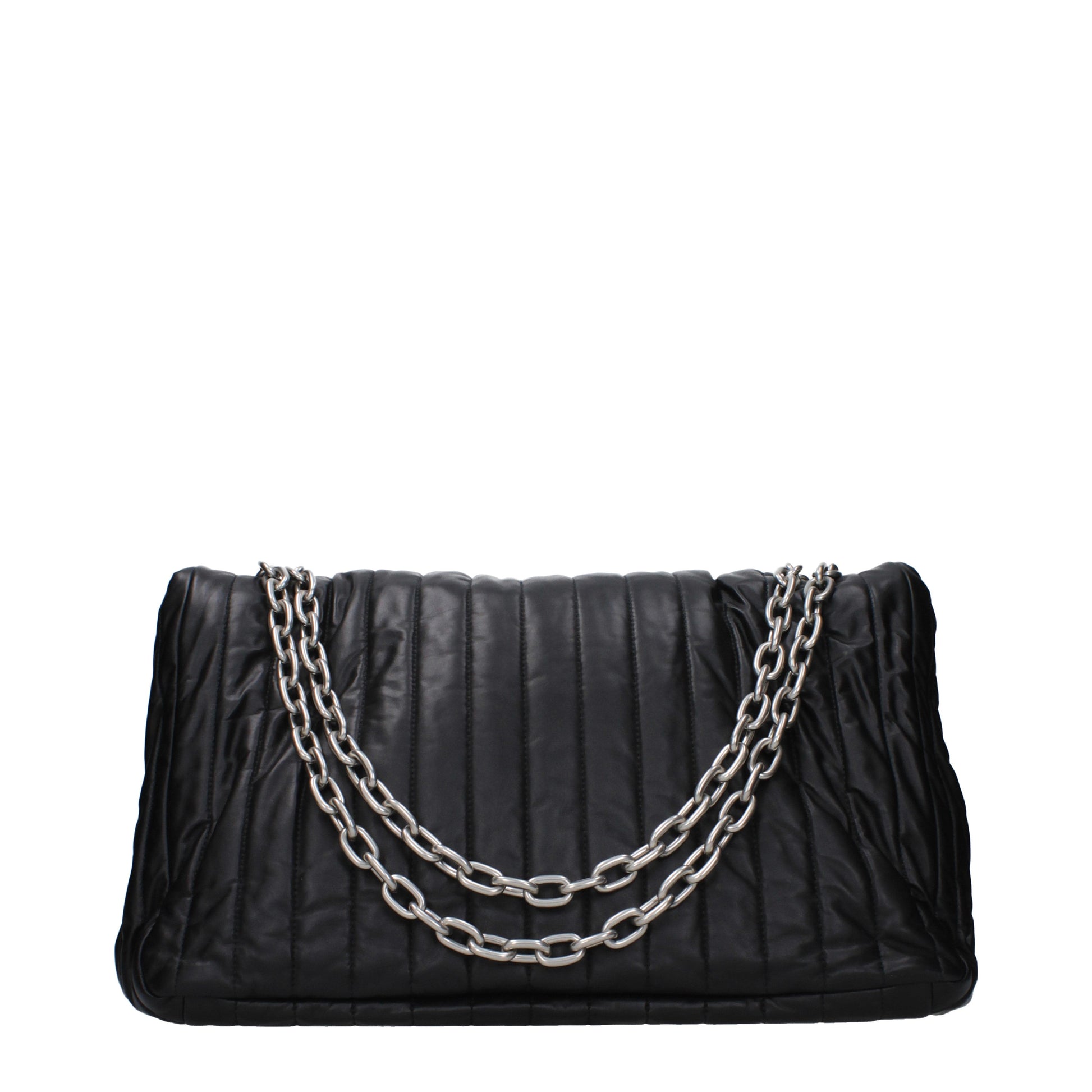 Balenciaga Shoulder Bags Women Leather Black
