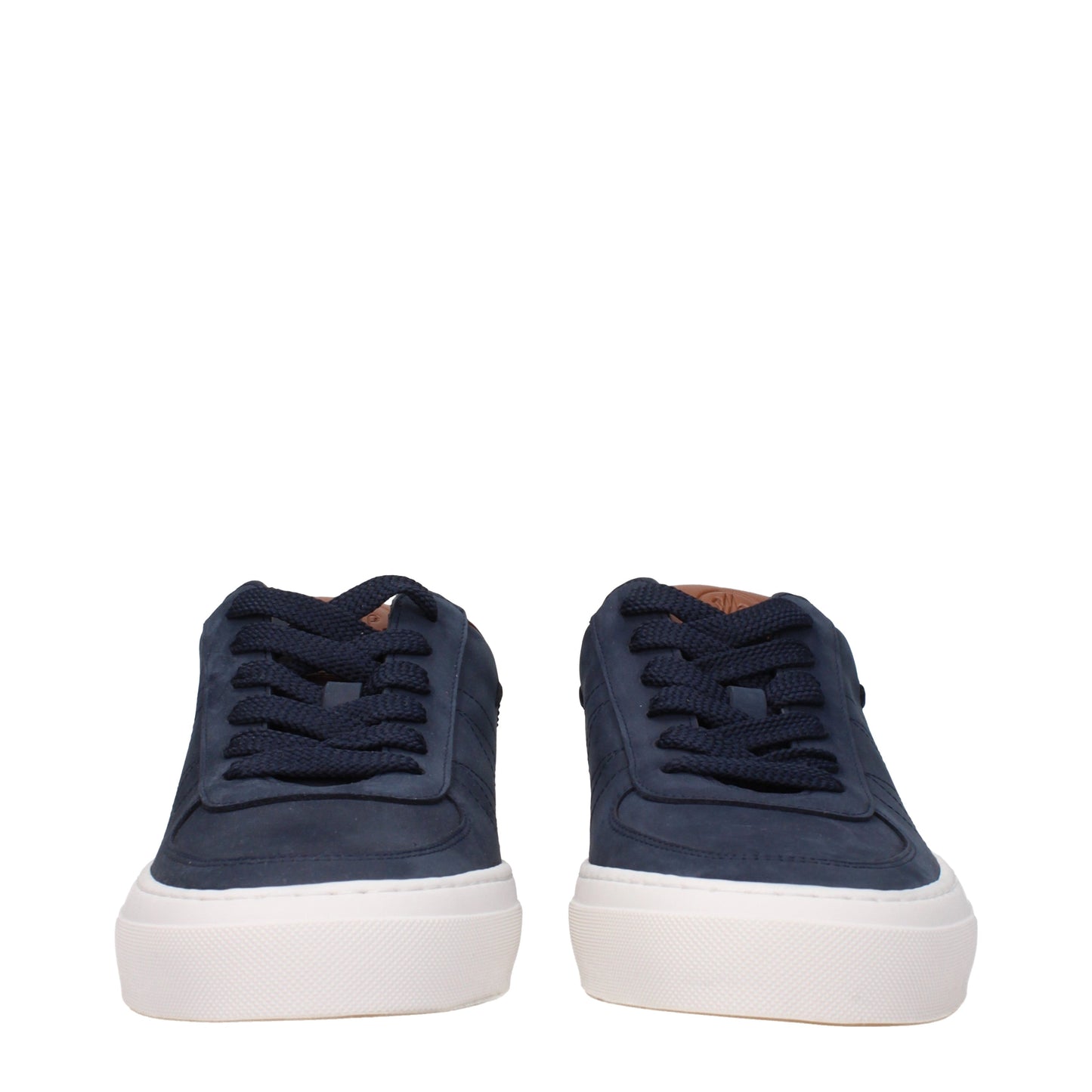 Moncler Men's Sneakers in Suede Blue/Midnight Blue