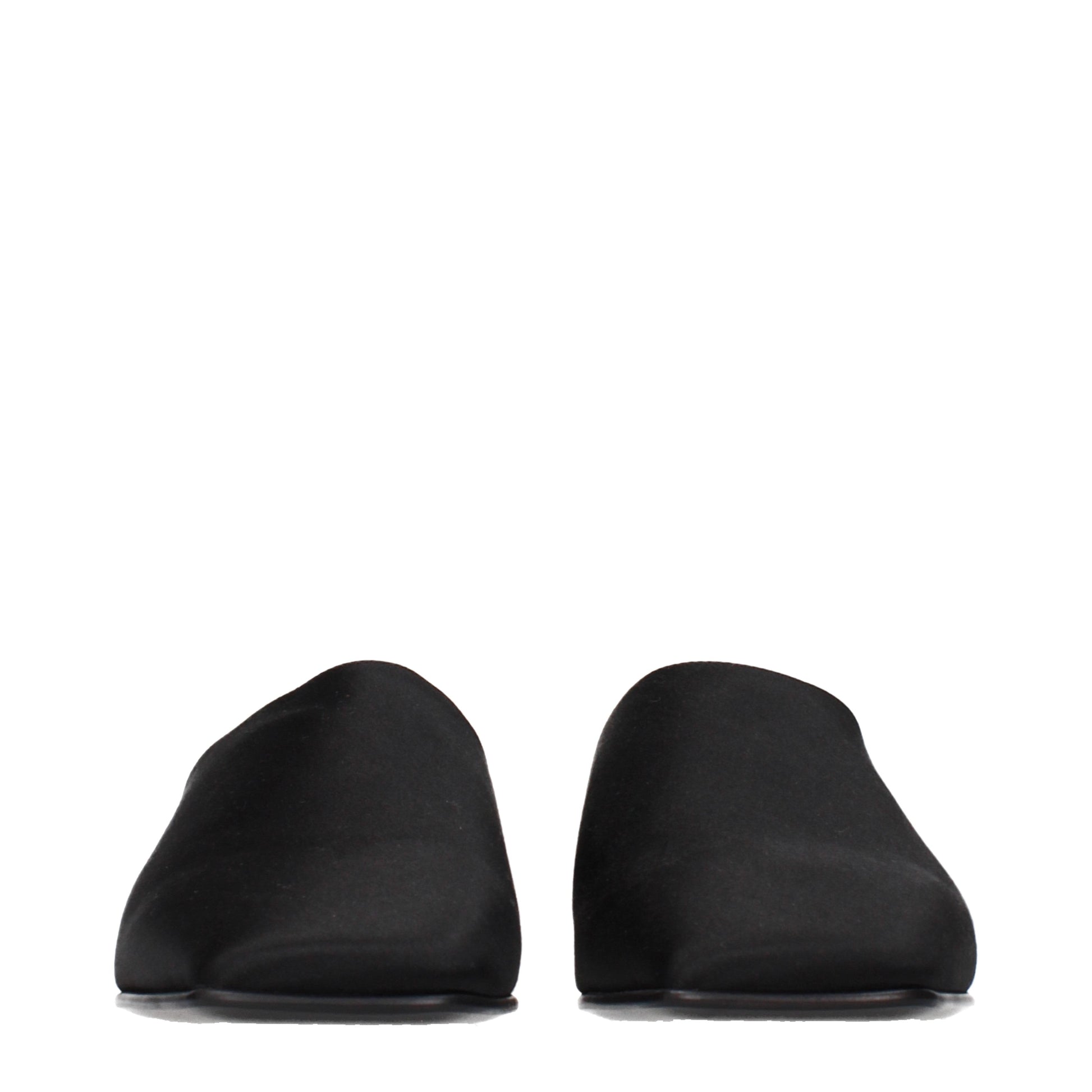 Loro Piana Slippers and Clogs Women Satin Black