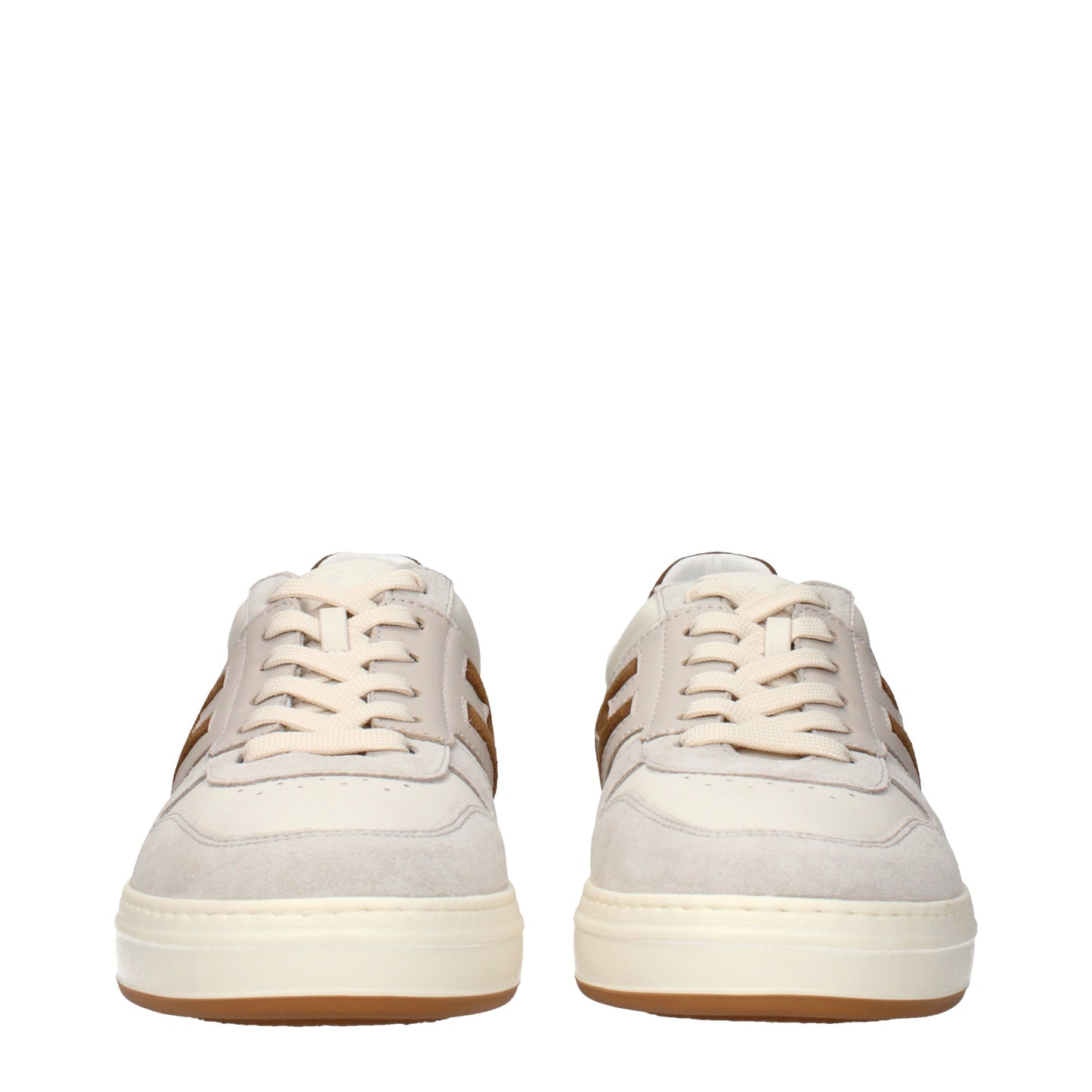 Hogan Sneakers Men Leather Beige/Brown