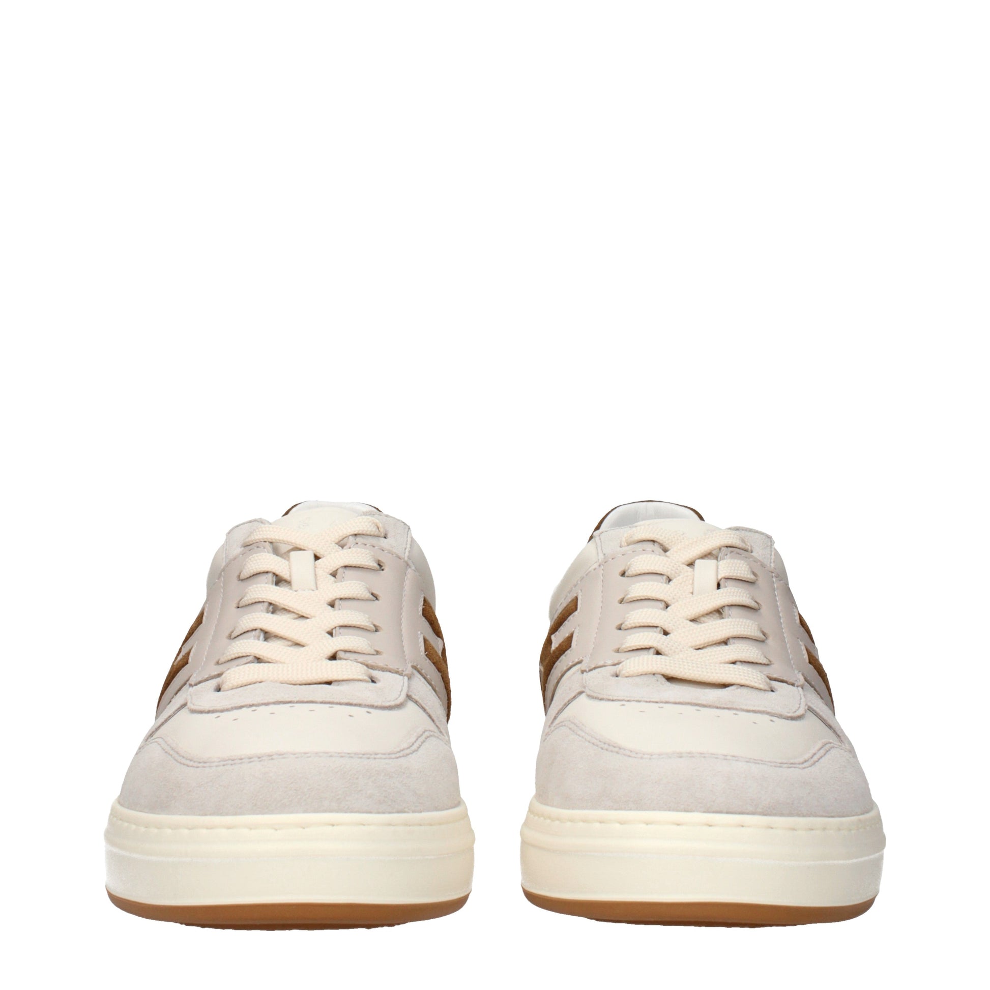Hogan Sneakers Men Leather Beige/Brown