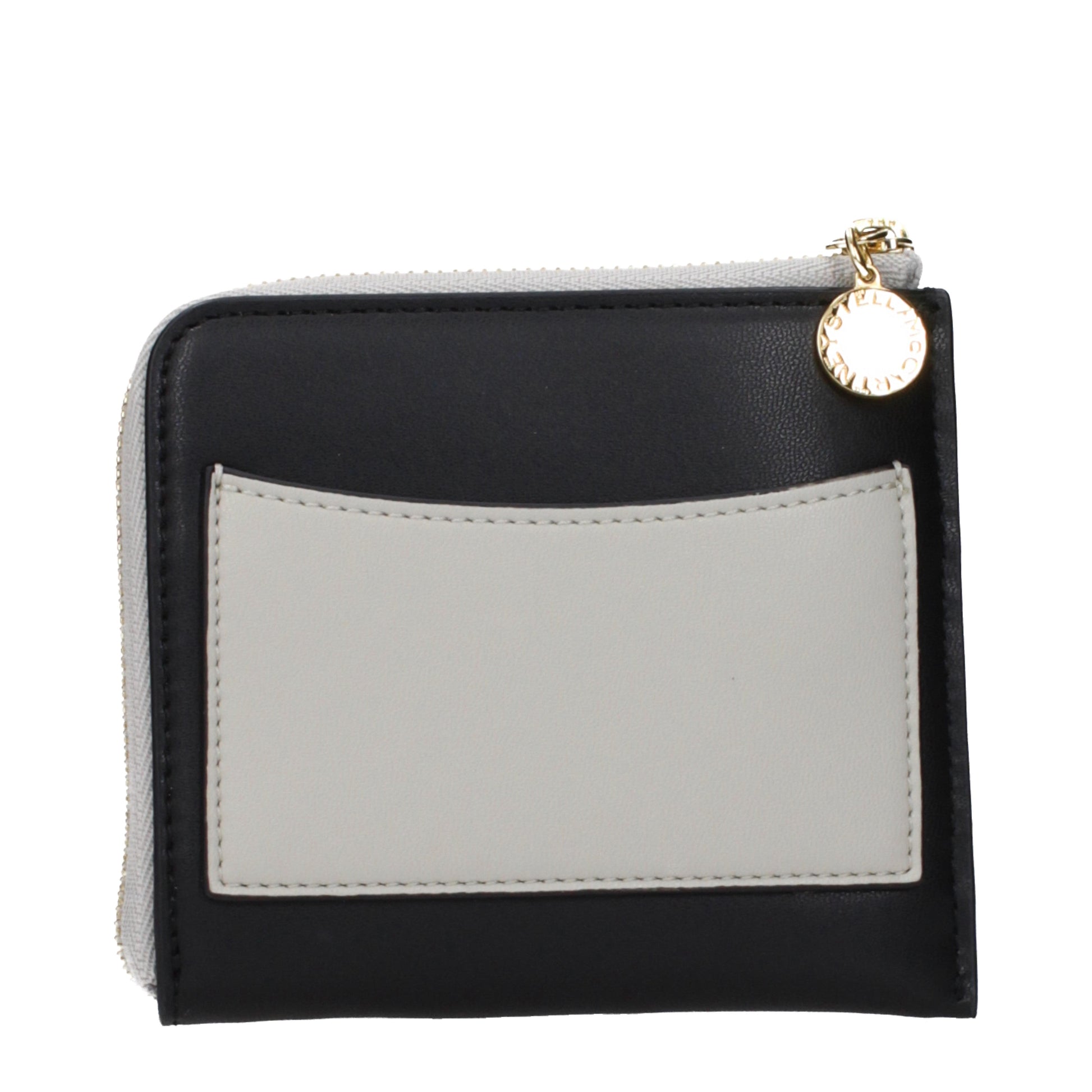Stella McCartney Wallets Women Eco Leather Black/Light Grey
