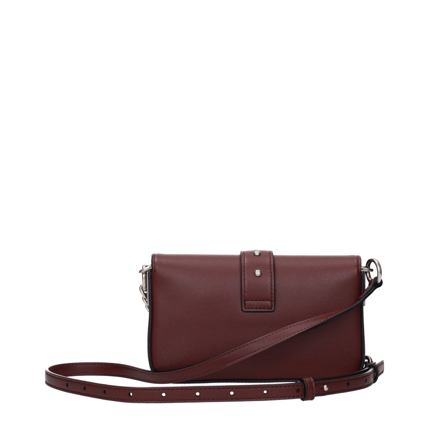 Pinko Crossbody Bags Women Leather Red/Burgundy