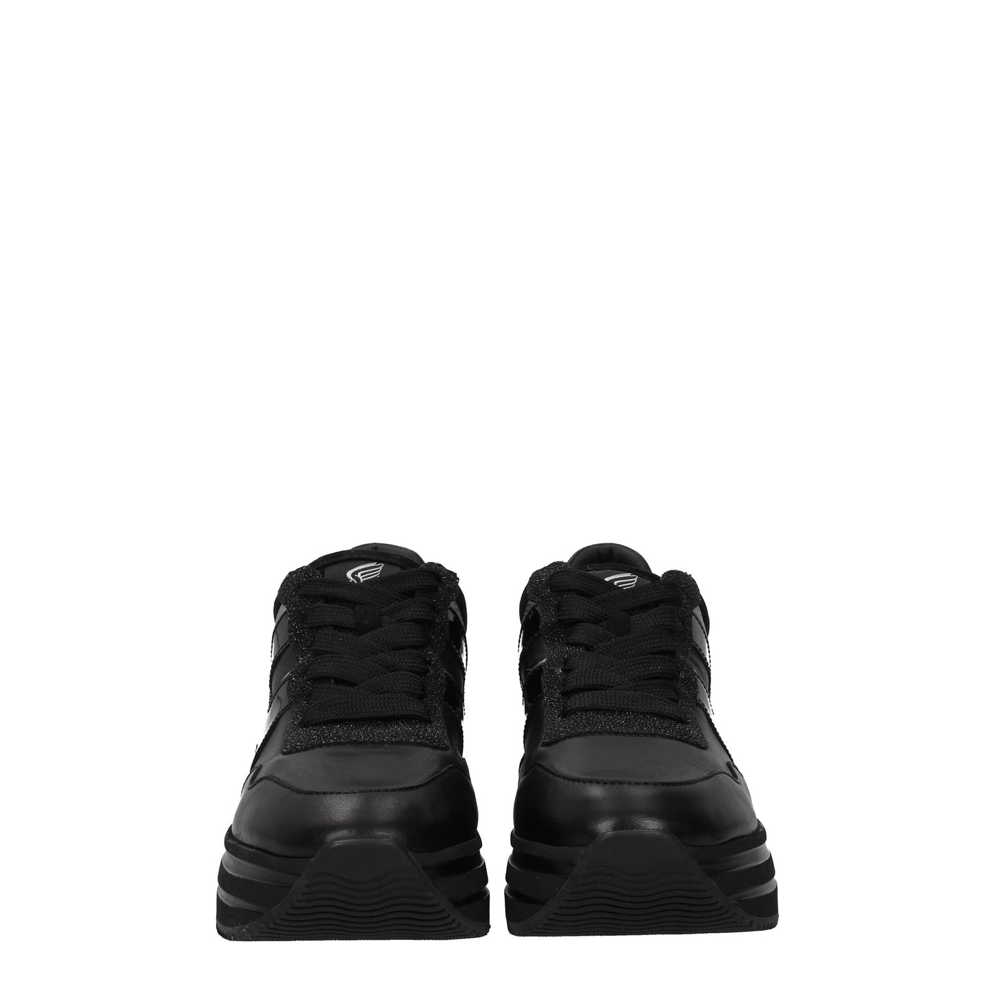 Hogan Women's Sneakers in Leather Black