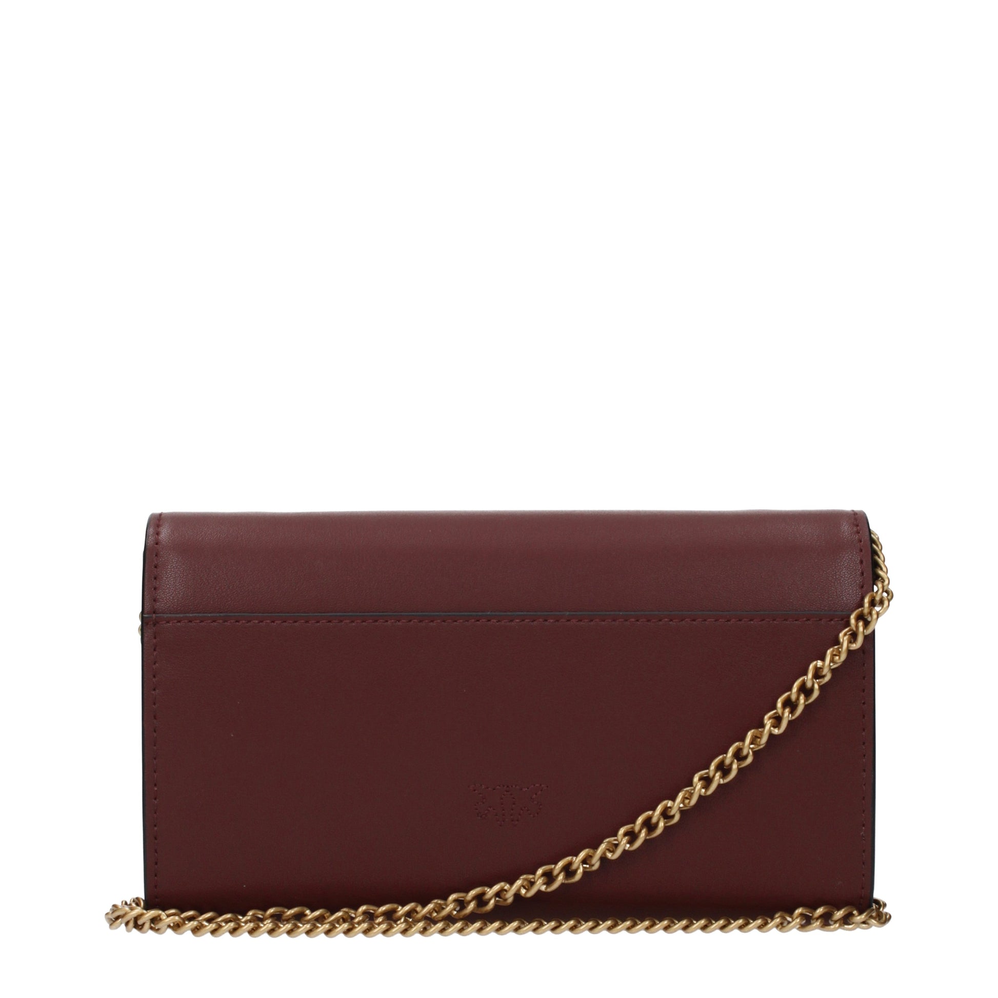 Pinko Clutches Women Leather Red/Burgundy