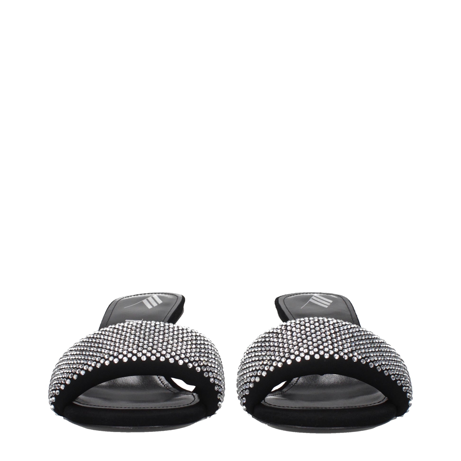 Prada Sandals Women Fabric  Black/Silver