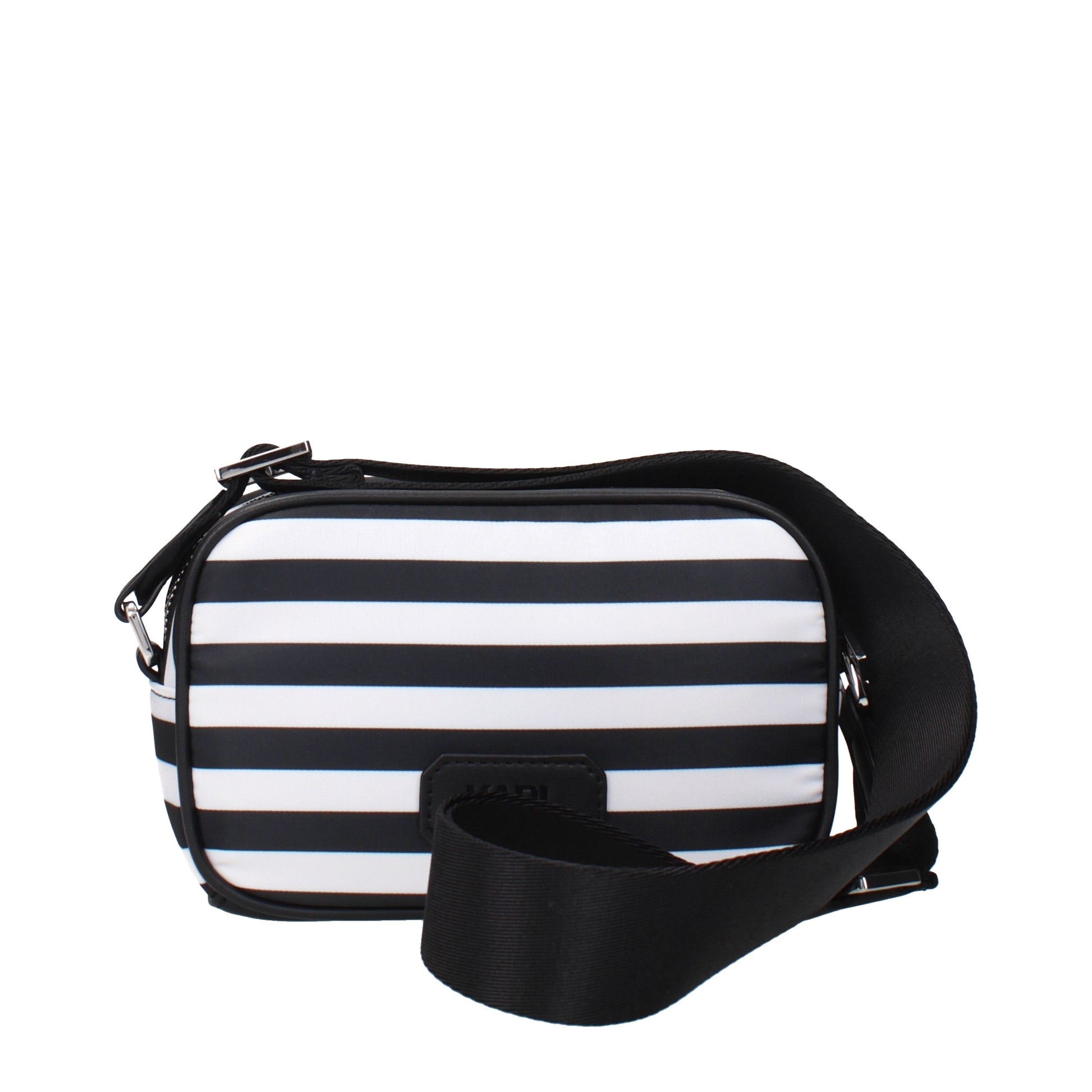 Karl Lagerfeld Crossbody Bags Women Fabric  Black/White
