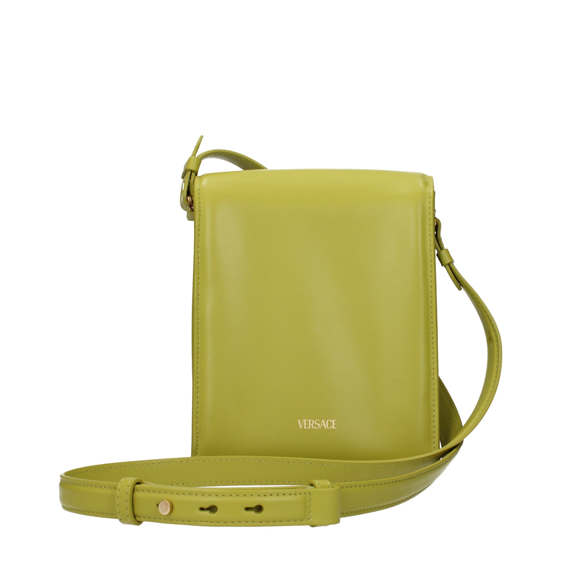 Versace Crossbody Bags Men Leather Green/Lime