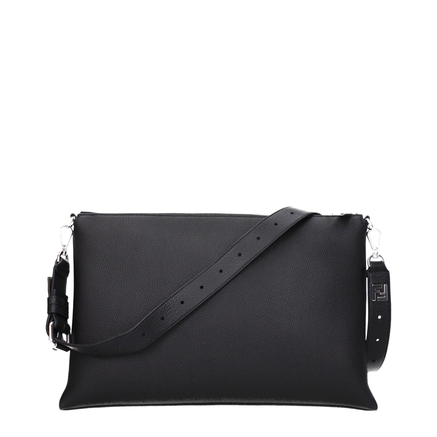 Fendi Crossbody Bags Men Leather Black