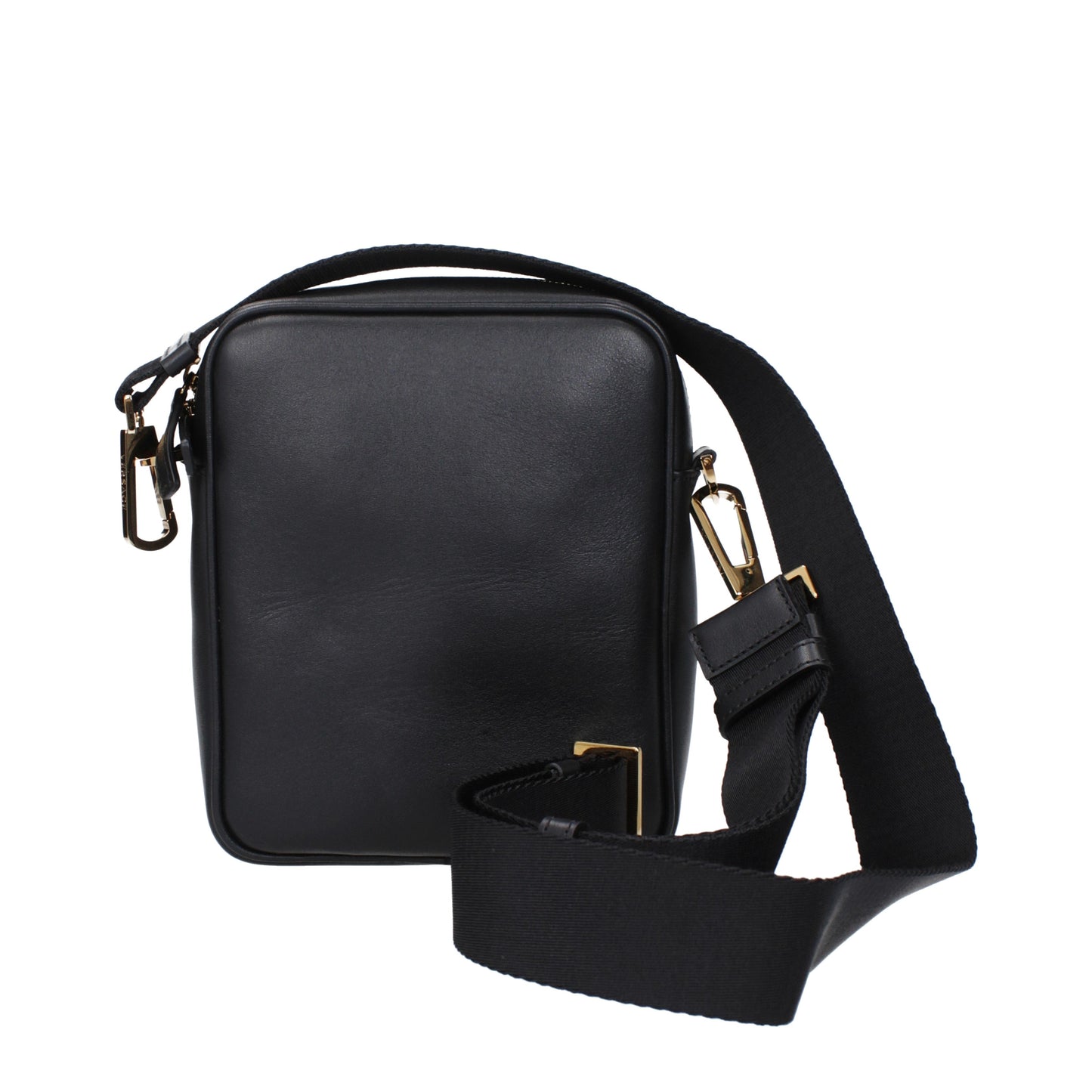 Versace Crossbody Bags Men Leather Black