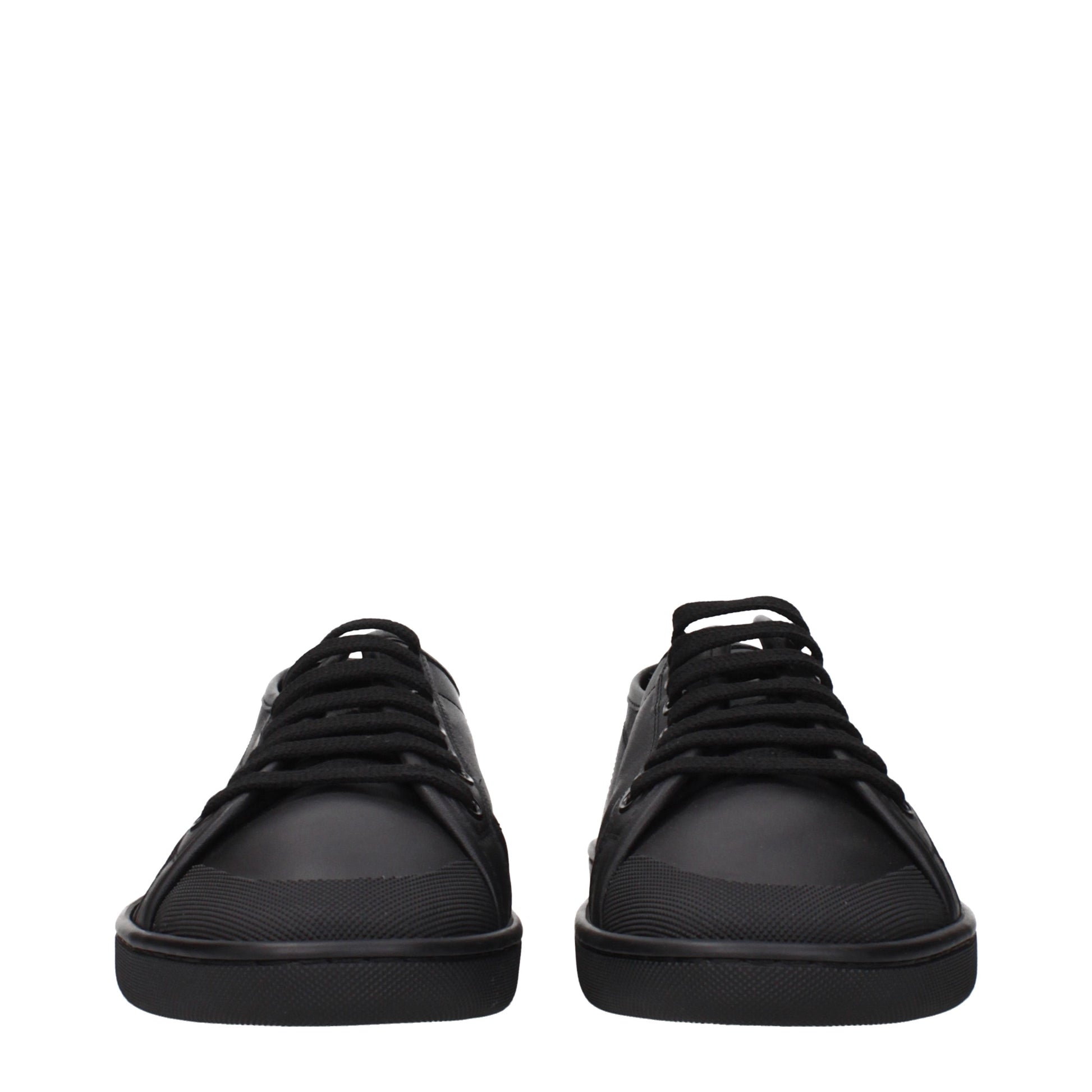 Saint Laurent Sneakers Men Leather Black