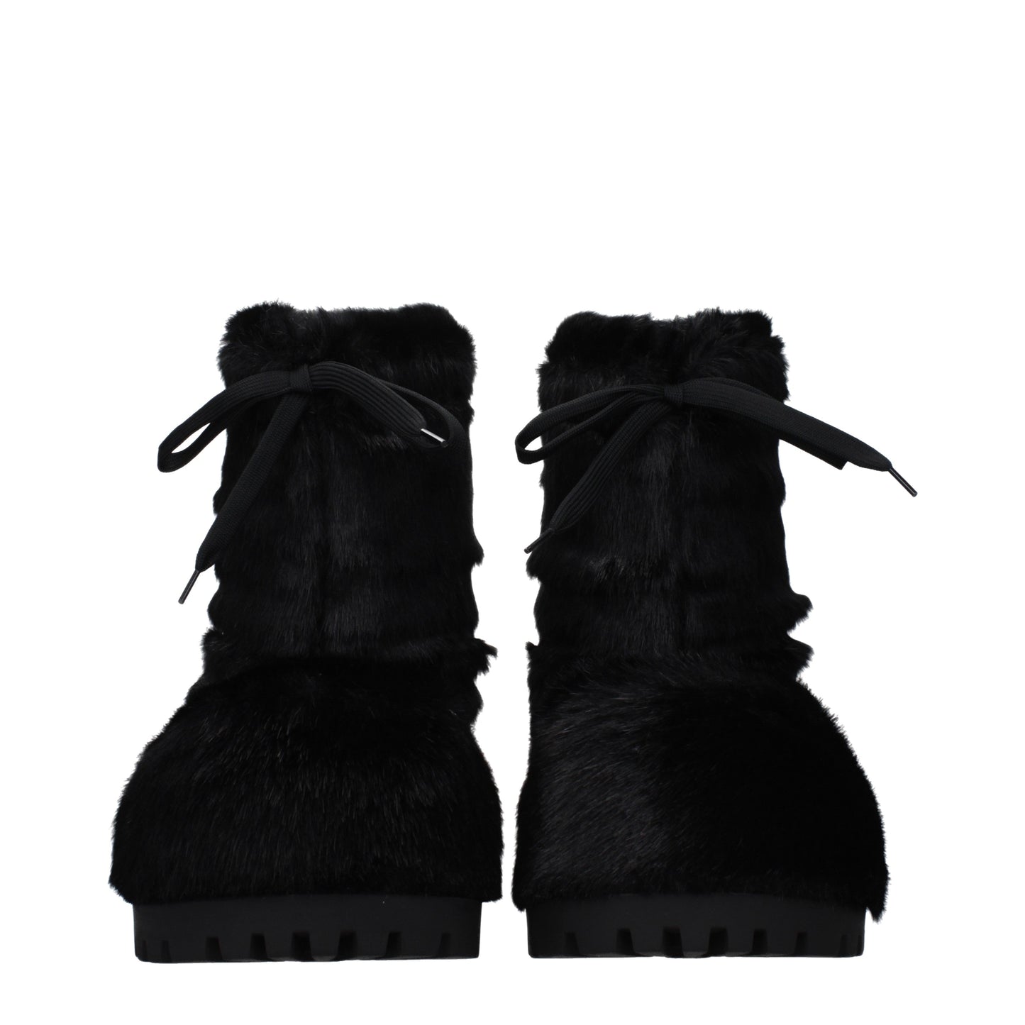 Balenciaga Ankle Boots Men Eco Fur Black