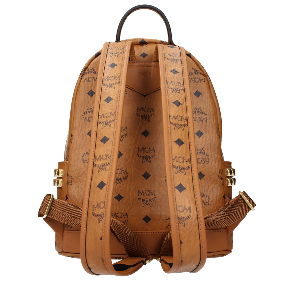 MCM Backpacks and Bumbags Men Fabric  Brown/Cognac