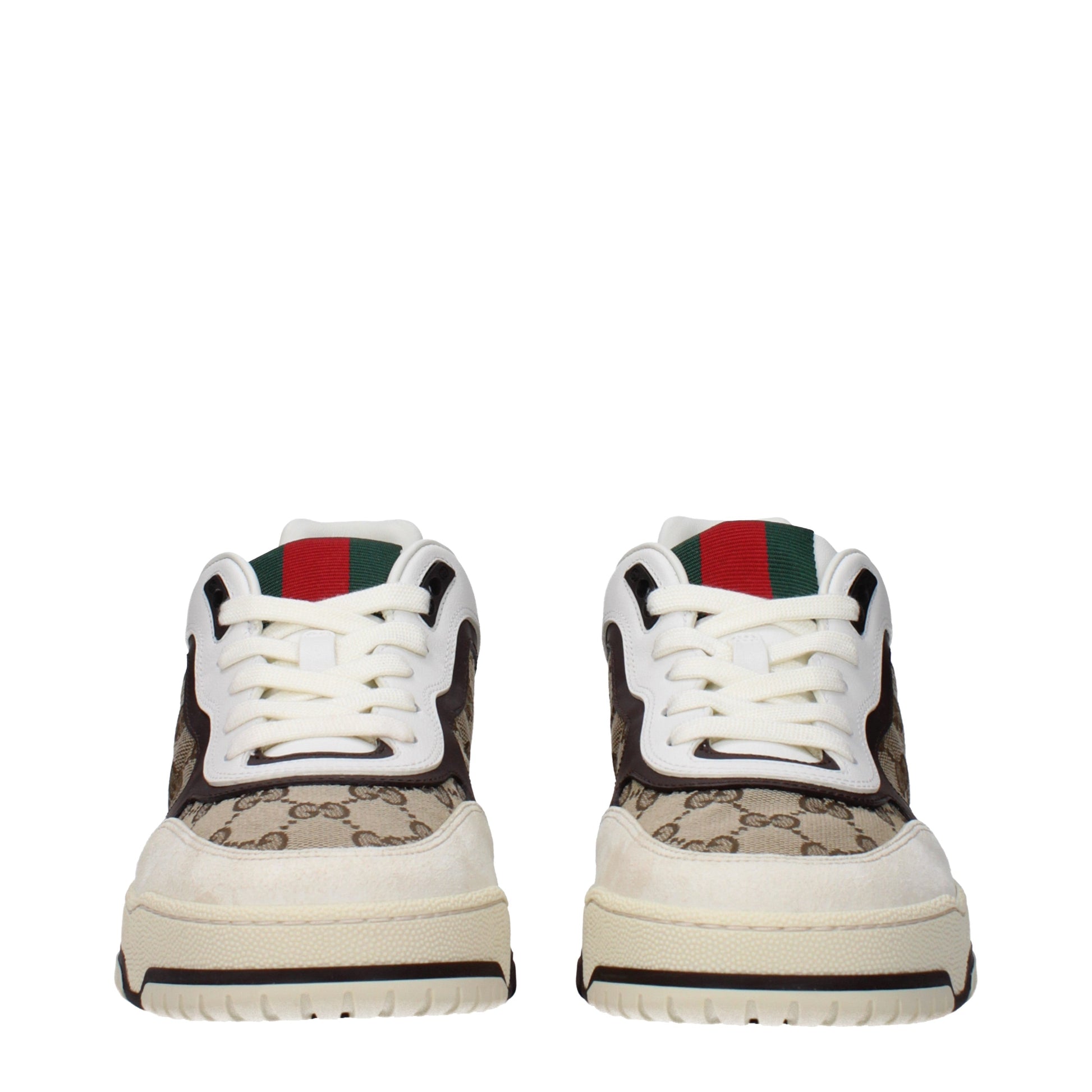 Gucci Sneakers Men Fabric  Beige/Ebony