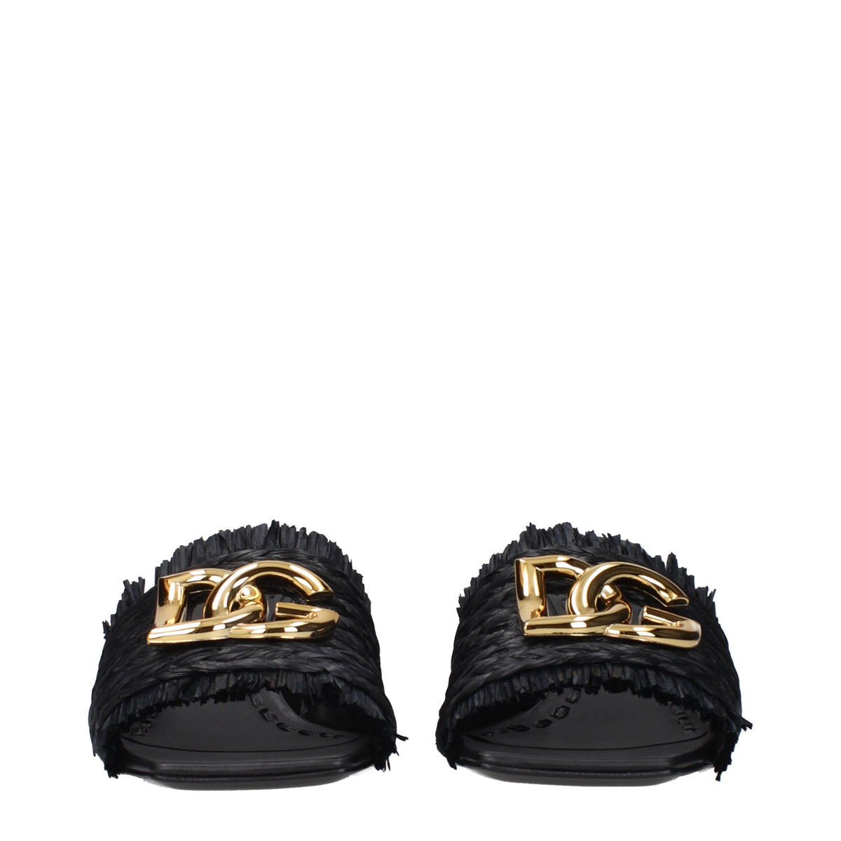 Dolce&Gabbana Sandals Women Raffia Black