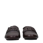 Dolce&Gabbana Loafers Men Leather Brown/Dark Brown