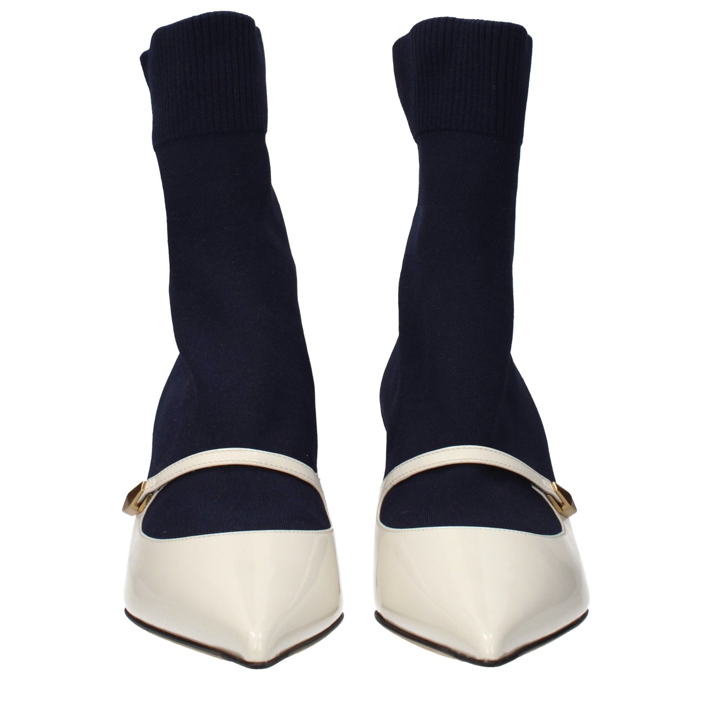 Jimmy Choo Ankle Boots Women Fabric  Blue/Milk