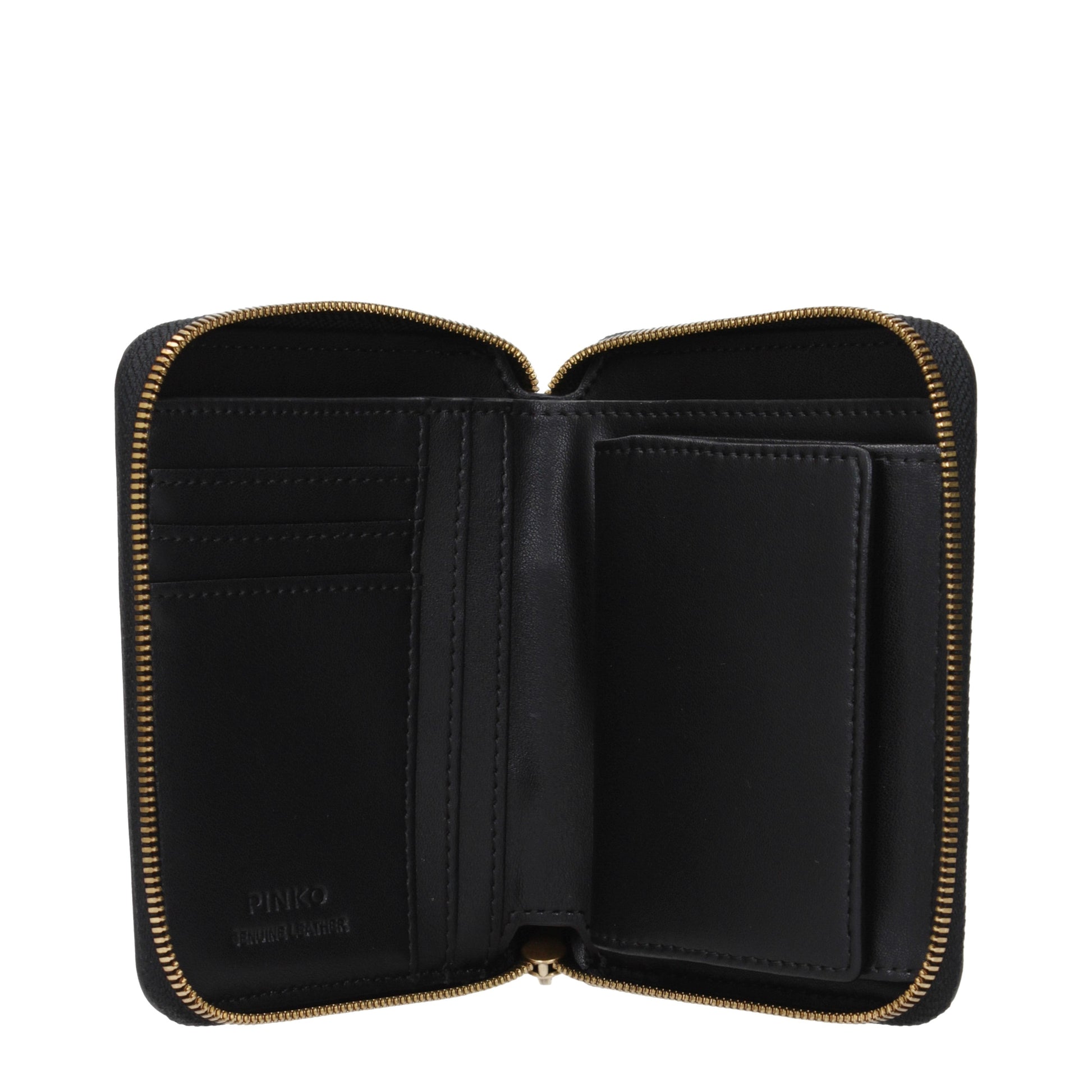 Pinko Wallets Women Leather Black