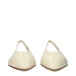 Bottega Veneta Sandals Women Leather Beige/Sea Salt