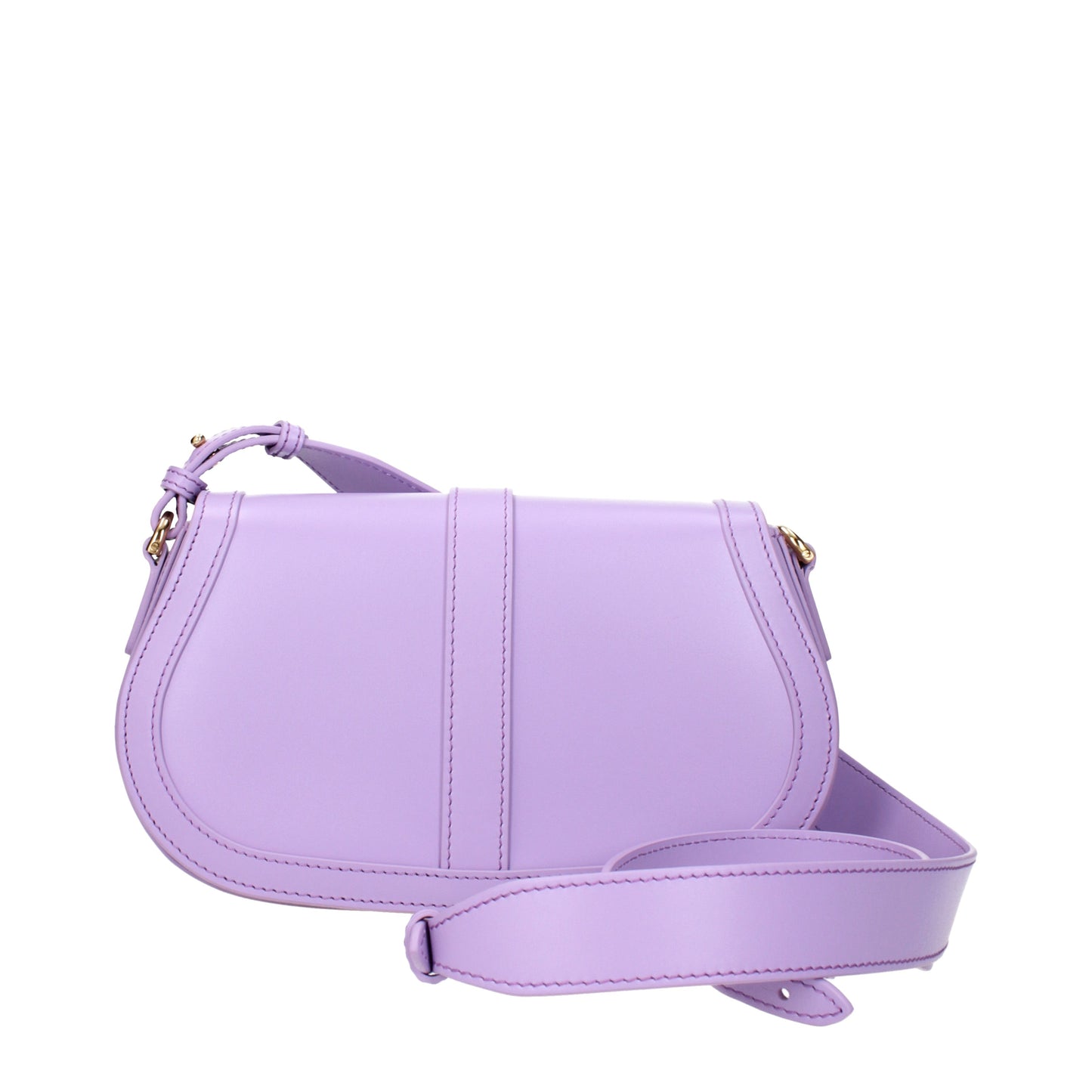 Versace Crossbody Bags Women Leather Violet/Light Violet