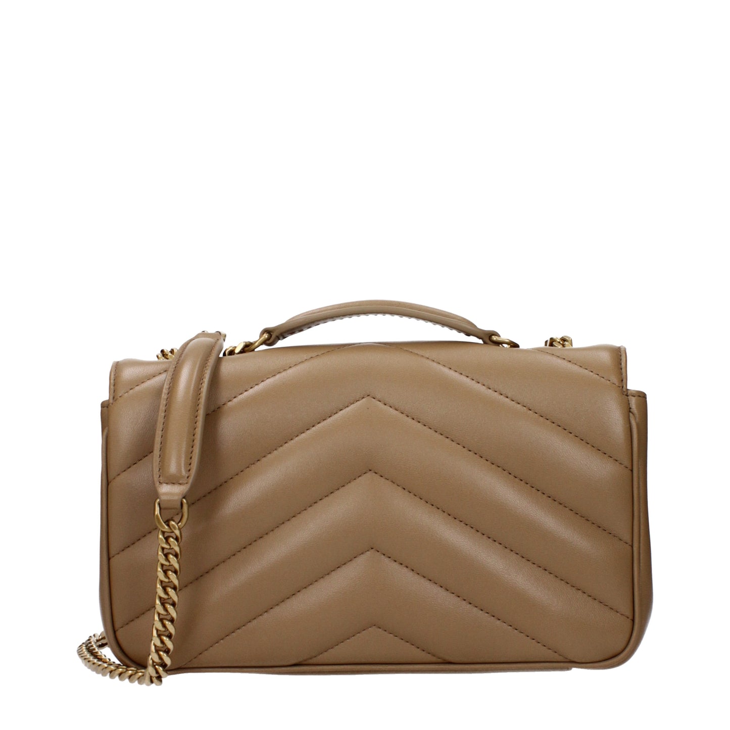Saint Laurent Women's Shoulder Bags Leather Tan