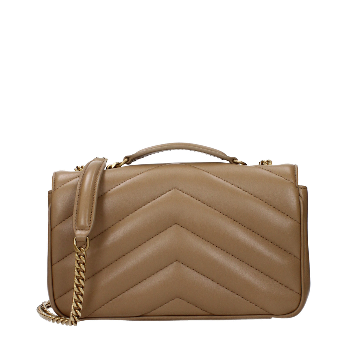 Saint Laurent Women's Shoulder Bags Leather Tan