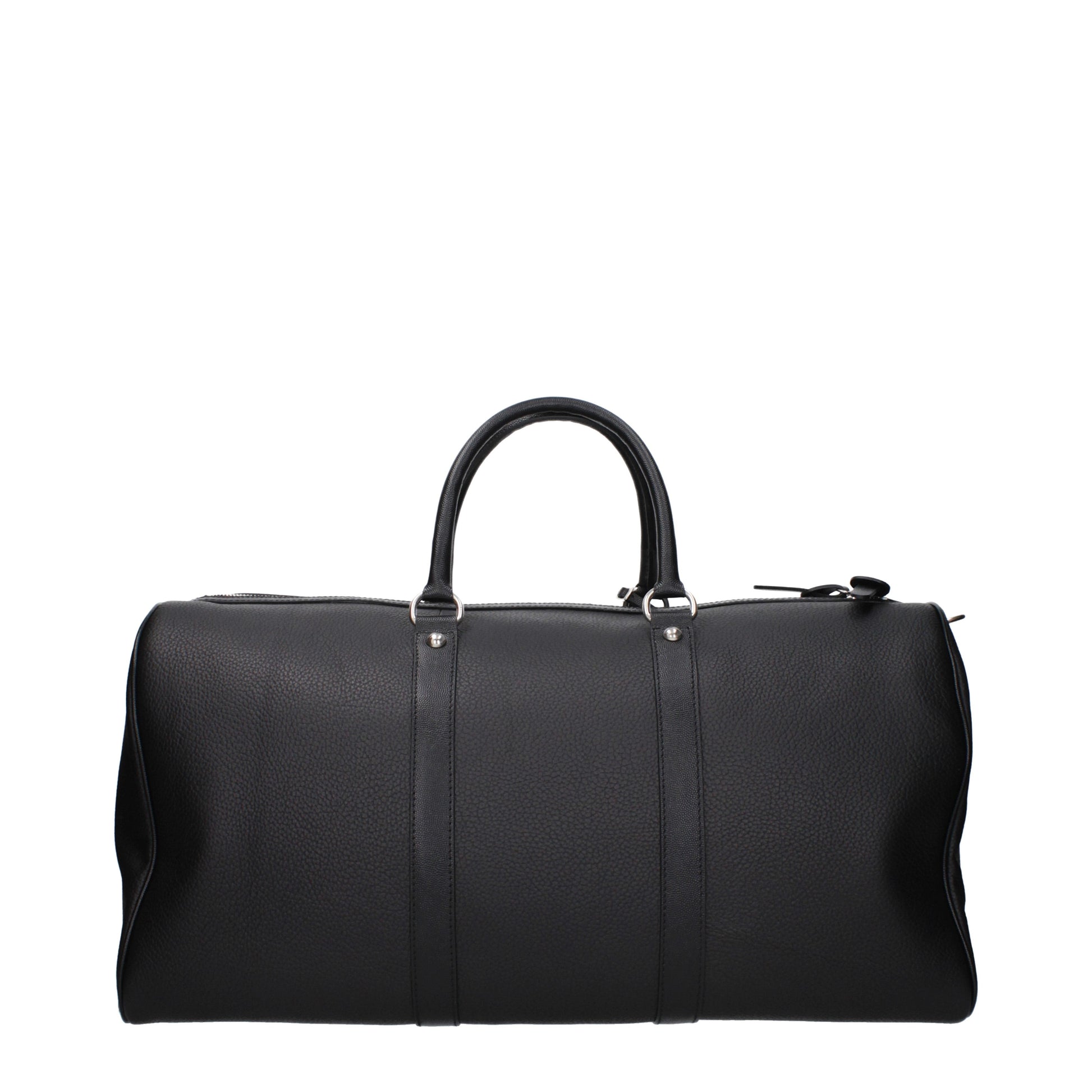 Kiton Travel Bags Men Leather Black