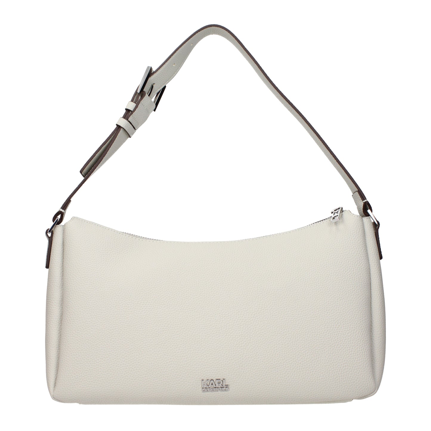 Karl Lagerfeld Shoulder Bags Women Leather Gray/Cement