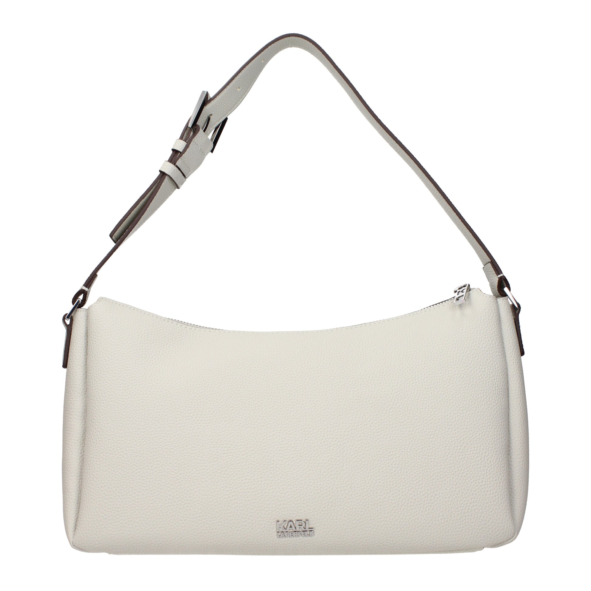 Karl Lagerfeld Shoulder Bags Women Leather Gray/Cement