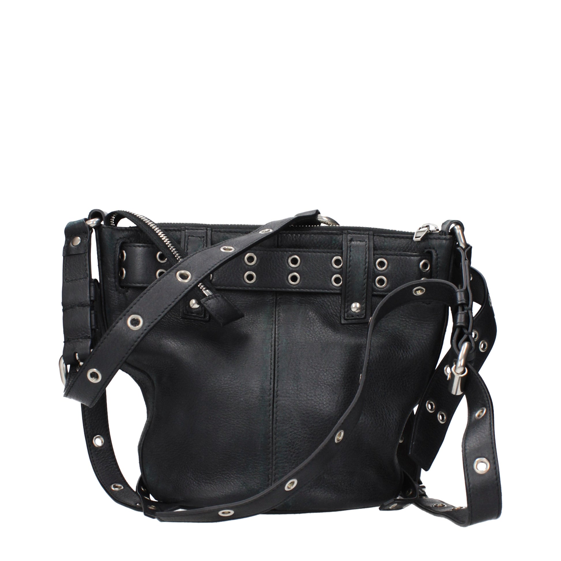 Balenciaga Crossbody Bags Women Leather Black